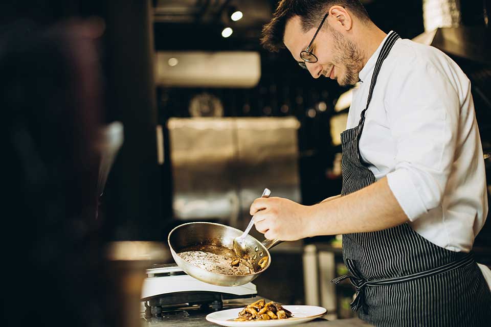 Chef cooking
