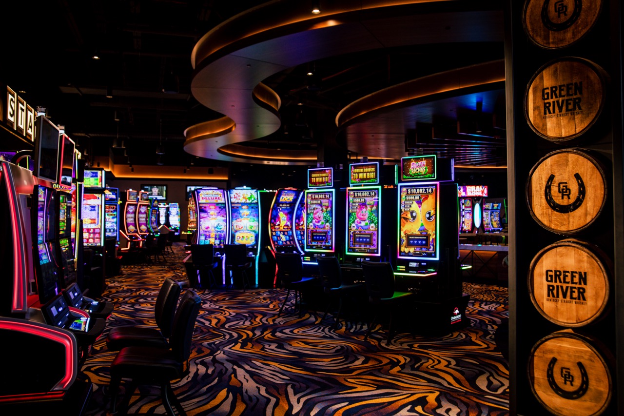 Interior view of the gaming floor at Owensboro Racing & Gaming